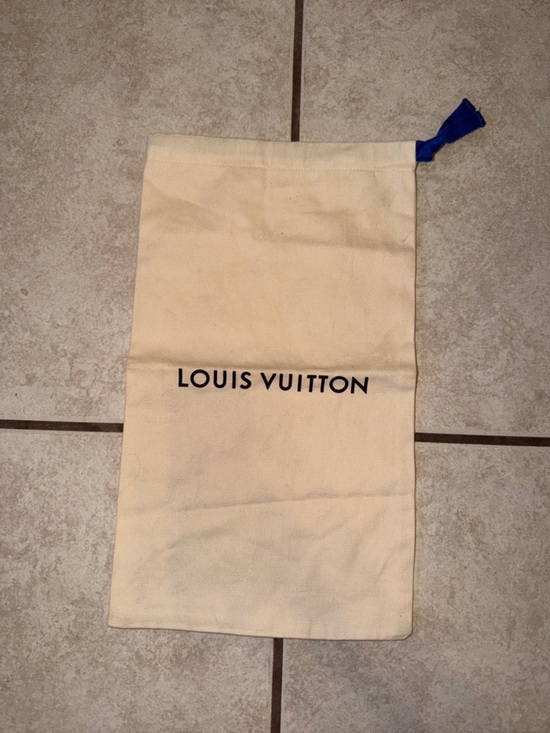 Louis Vuitton Handbags - Louis Vuitton Cream Canvas Dust Bag with Blue Drawstring